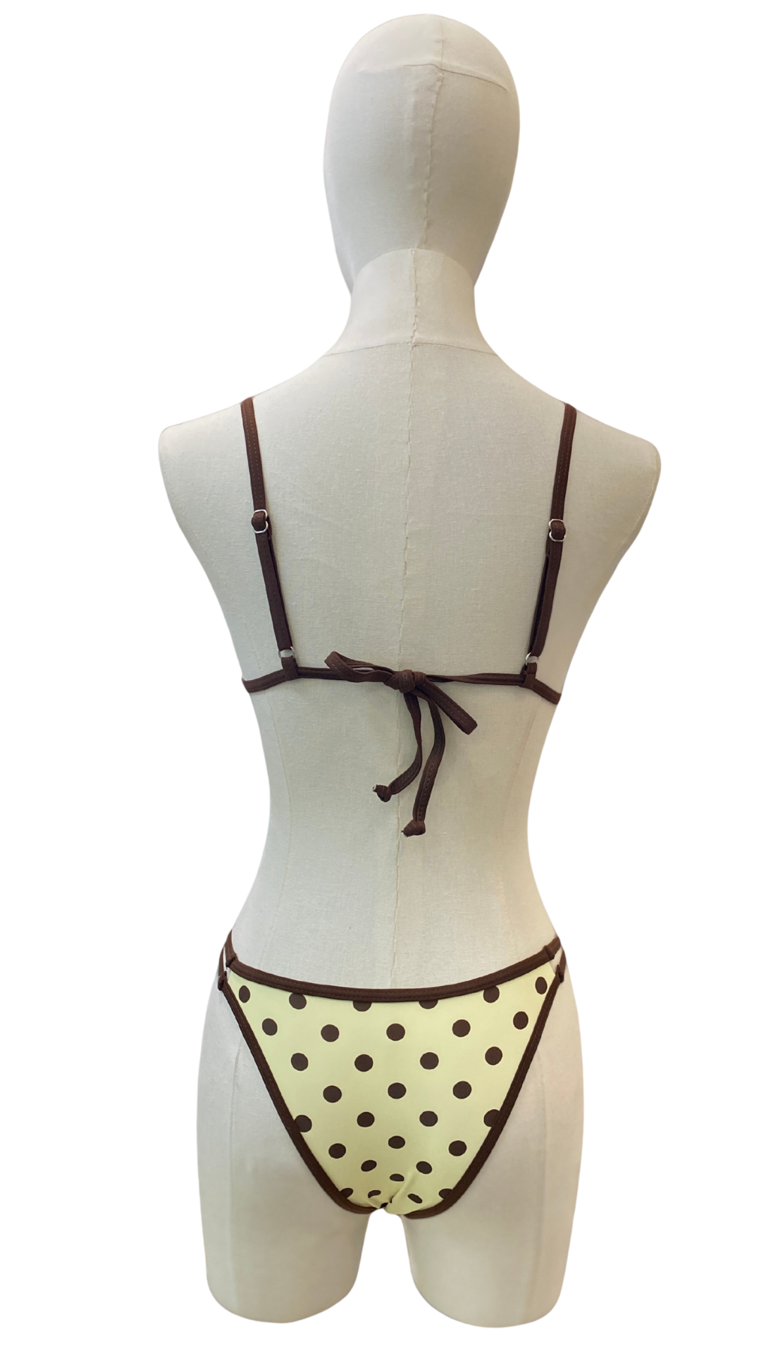 Set bikini de top mini polka dots