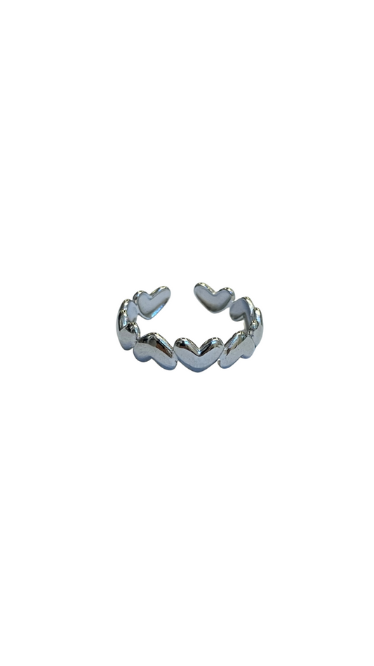 Anillo corazones pandora