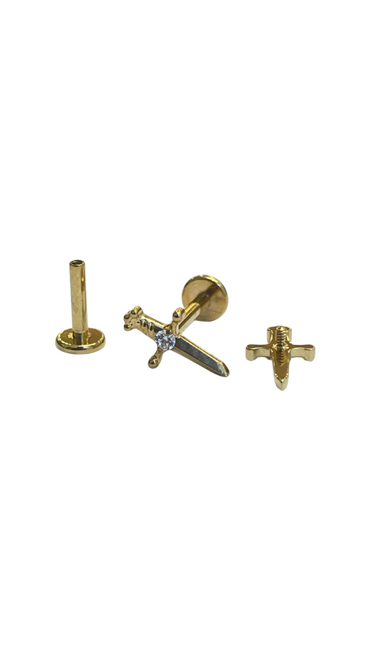 Piercing daga de titanio