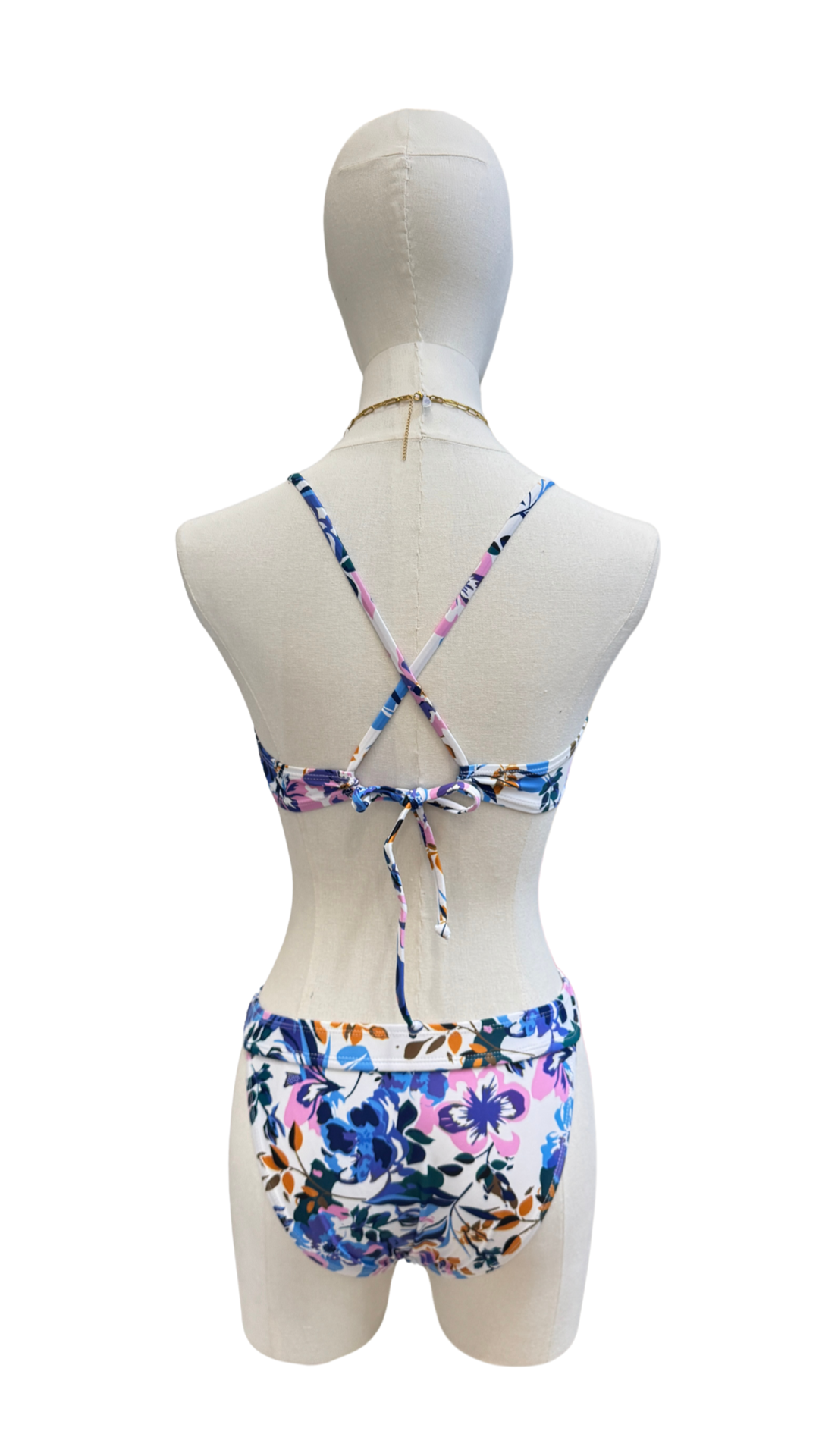 Set bikini con estampado de flores