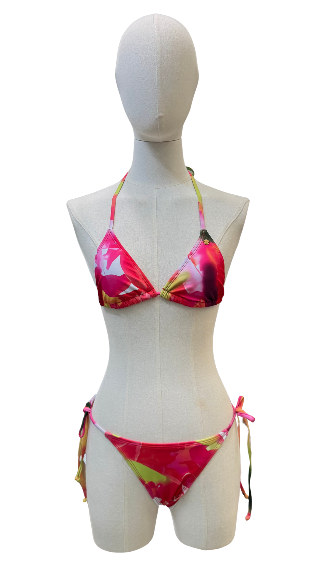 Set bikini estampado + pareo largo