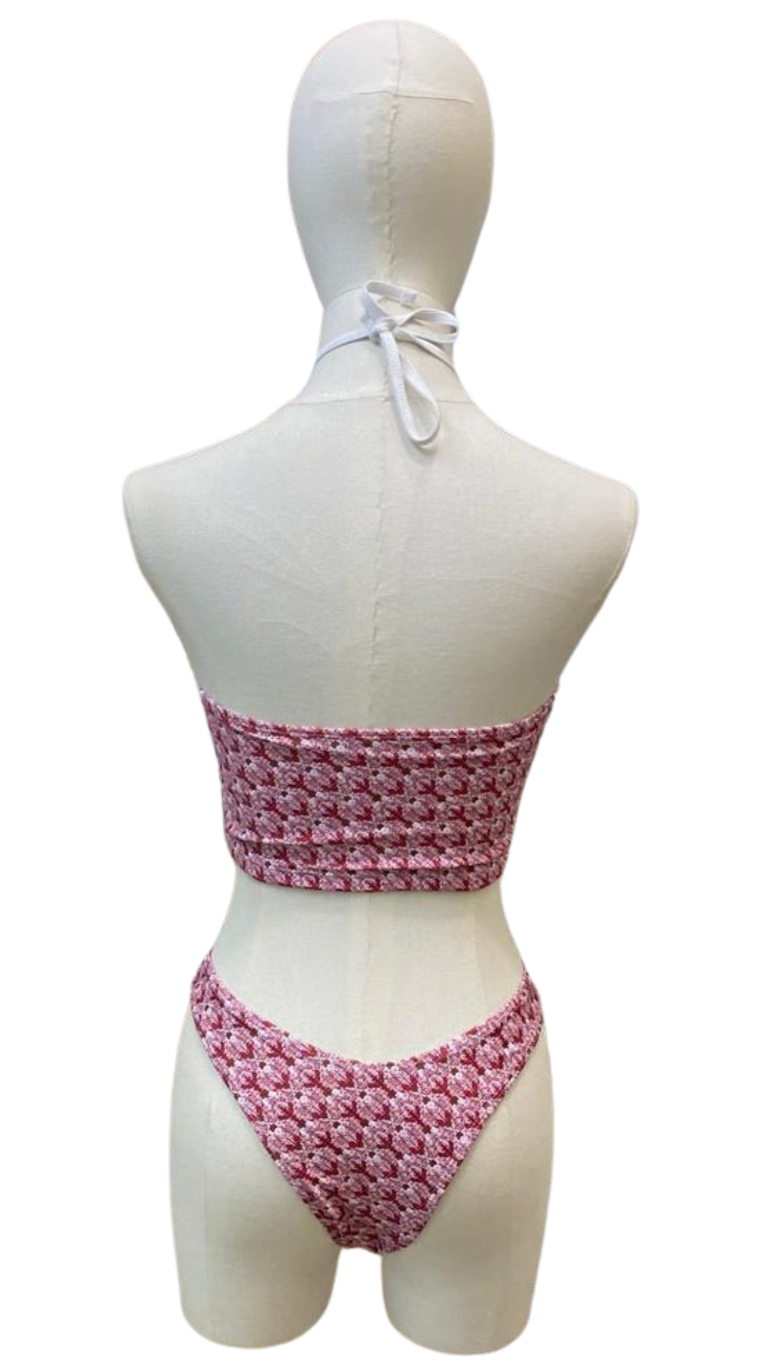 Set bikini de top halter + pantalón