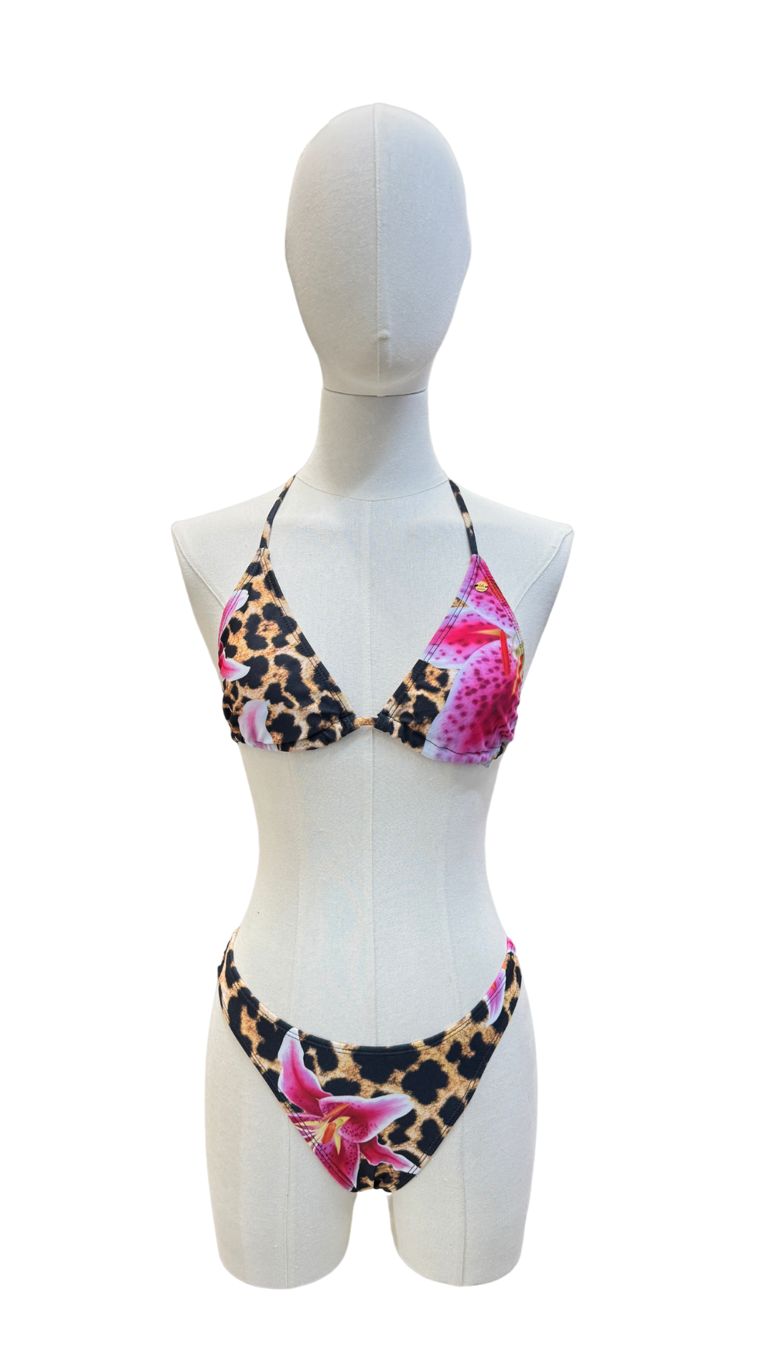 Set bikini estampado animal print tropical