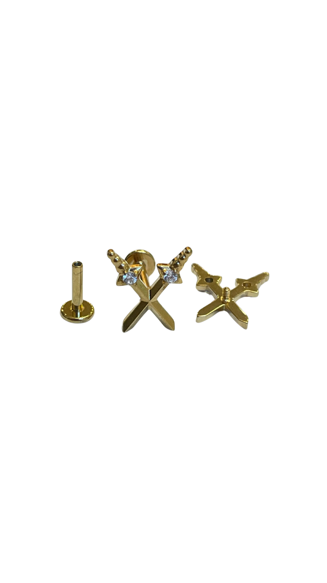 Piercing espadas de titanio
