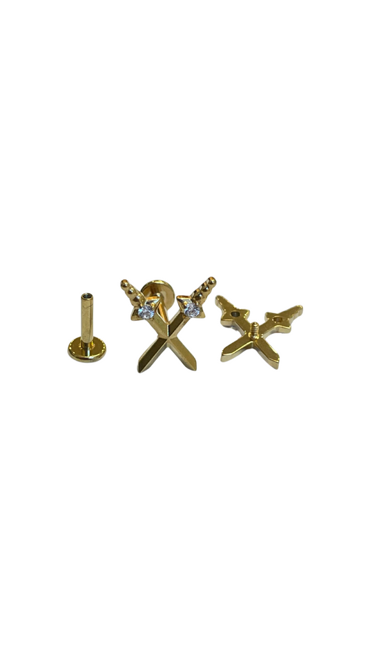 Piercing espadas de titanio