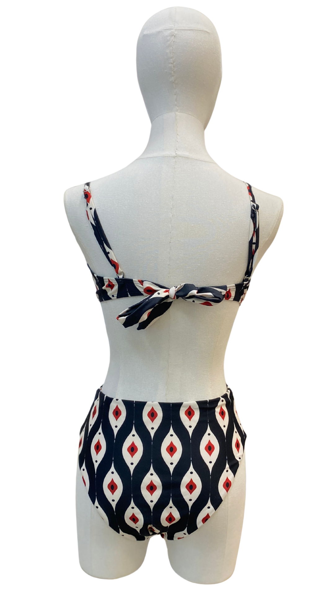 Set bikini de tiro alto estampado