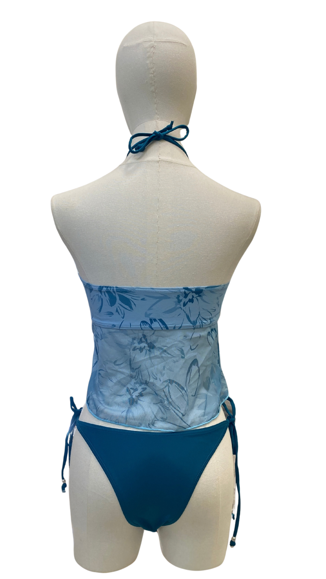 Tankini strapless + pareo corto