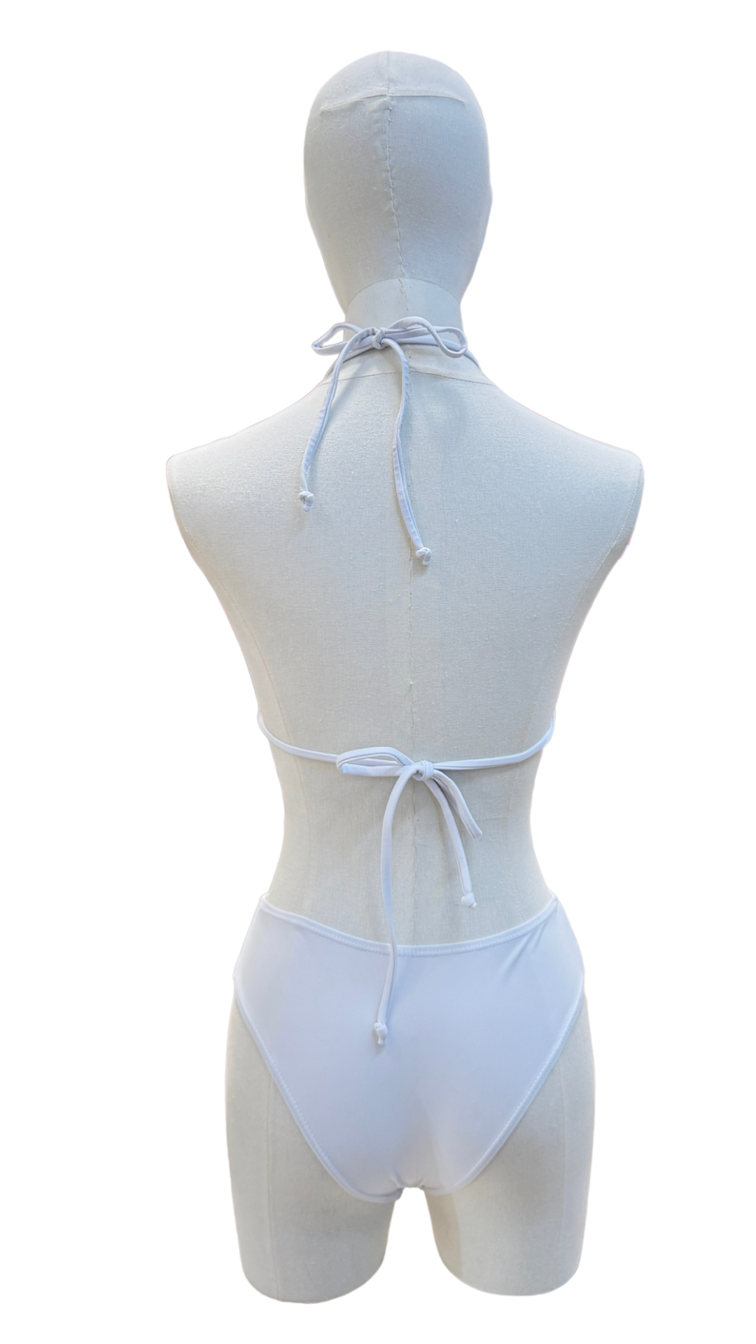 Set bikini de triángulo de tiro alto + pareo corto