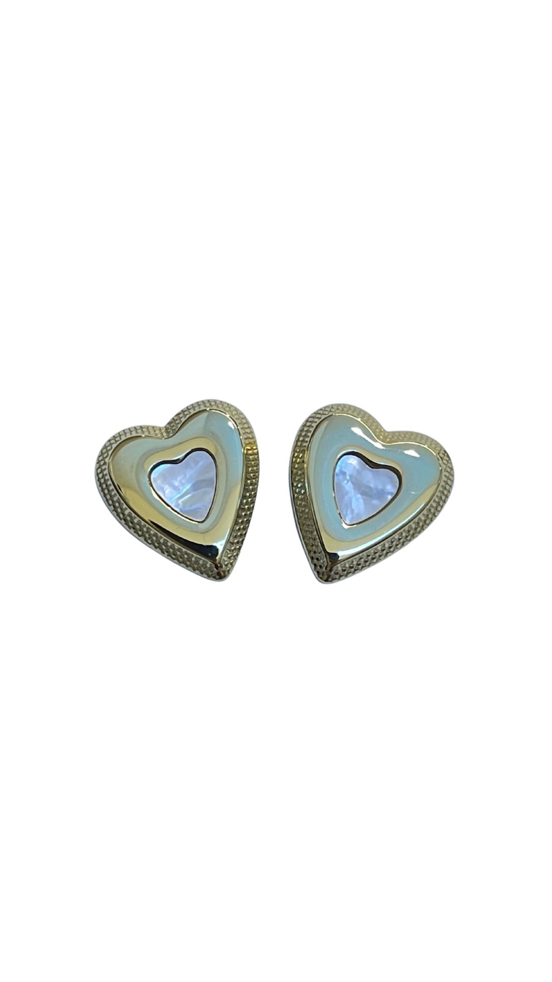 Arete corazón con abulón