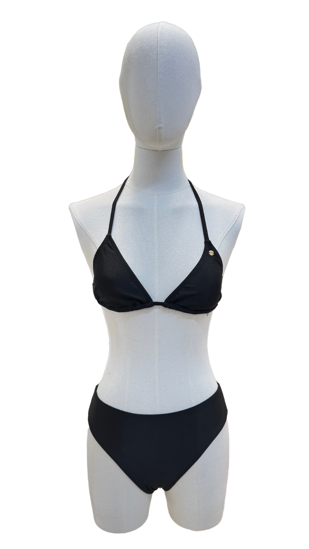 Set bikini de triángulo de tiro alto + pareo corto