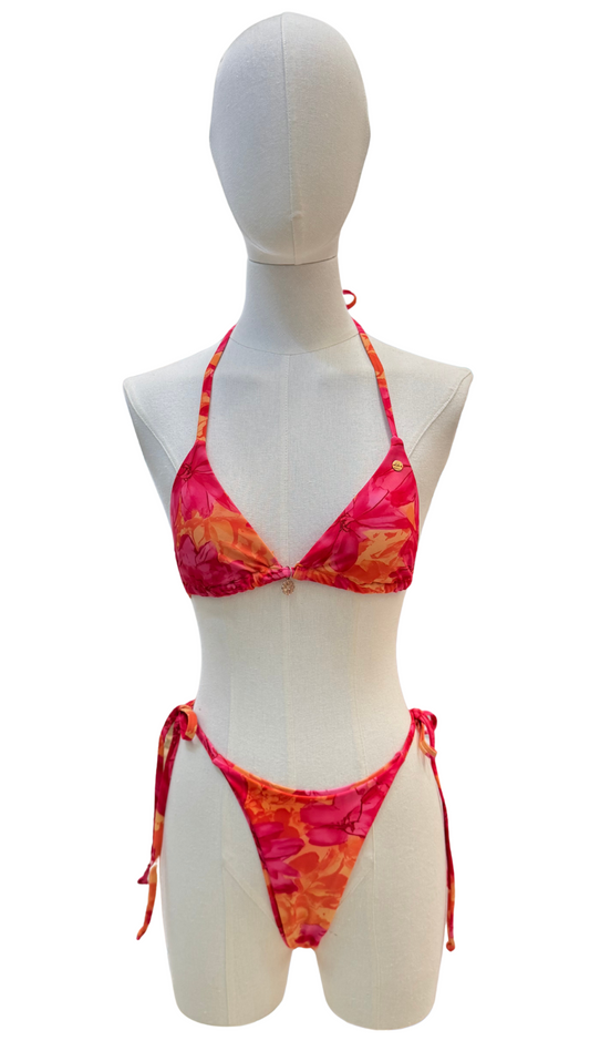 Set bikini tropical completamente ajustable