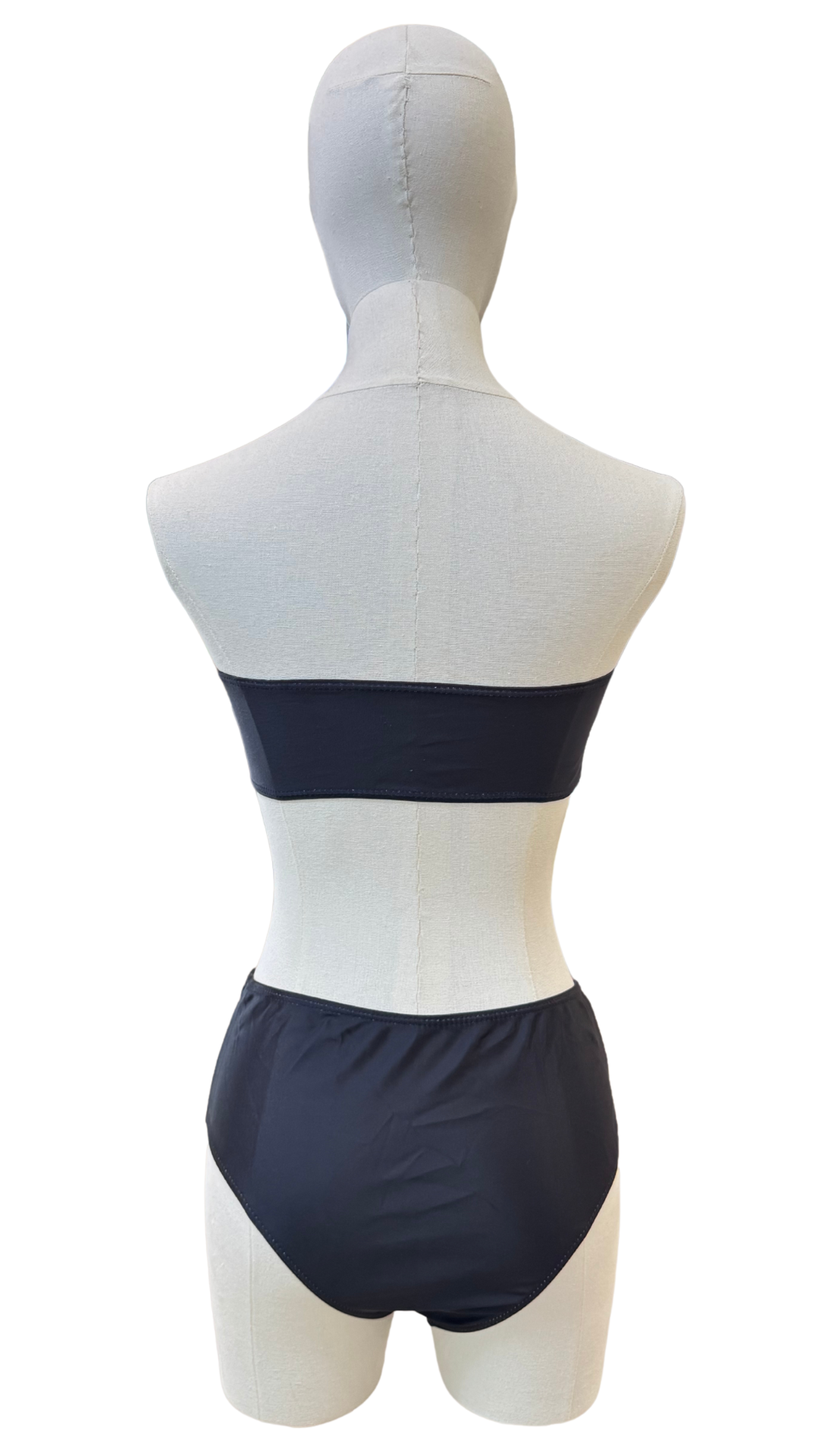 Set bikini strapless de tiro alto + pareo largo