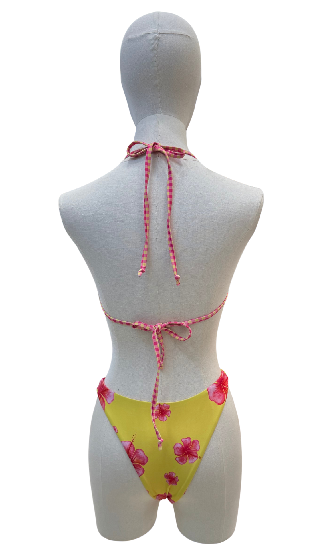 Set bikini DOBLE VISTA tropical y cuadros