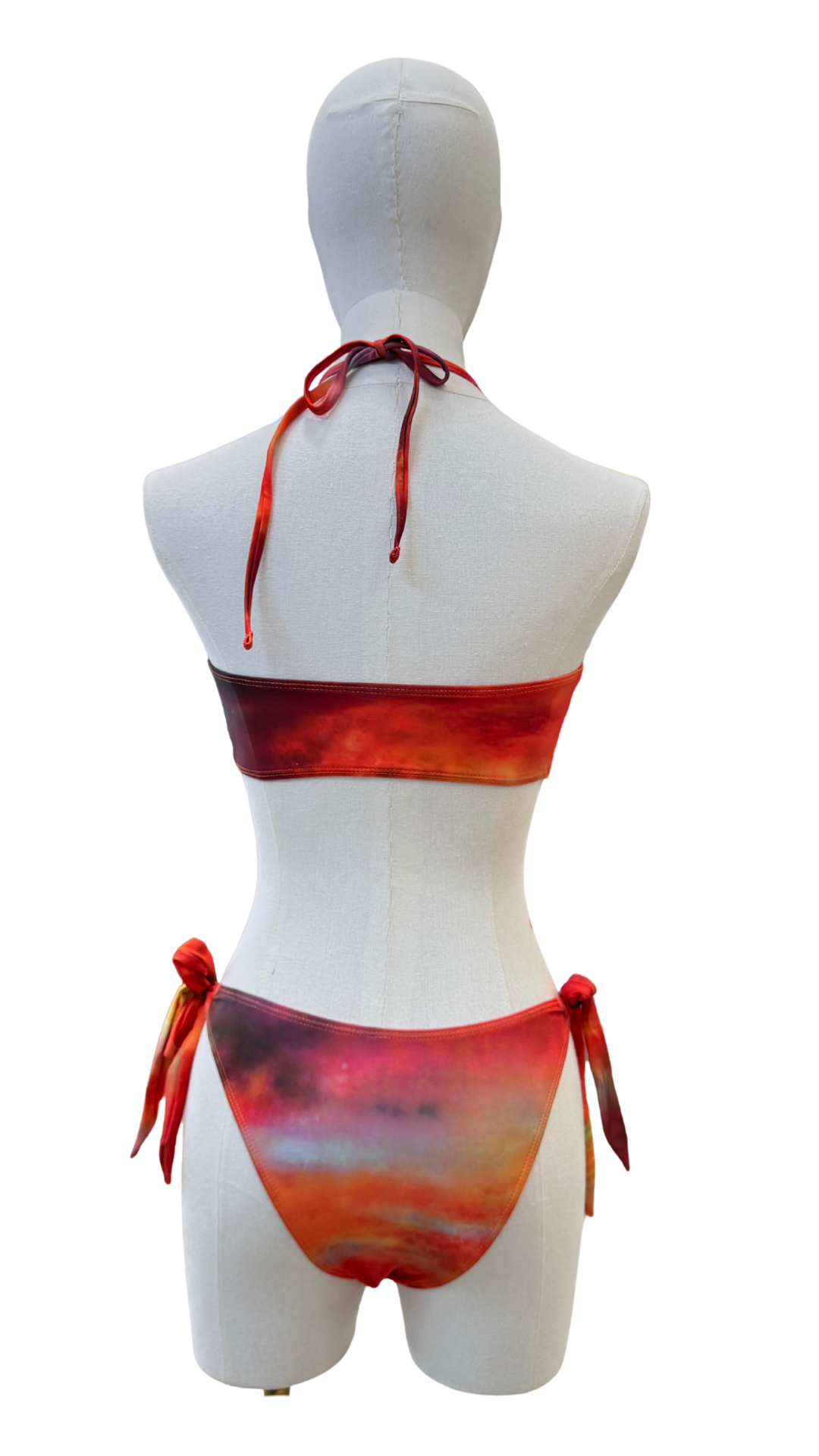 Set bikini strapless + pareo largo