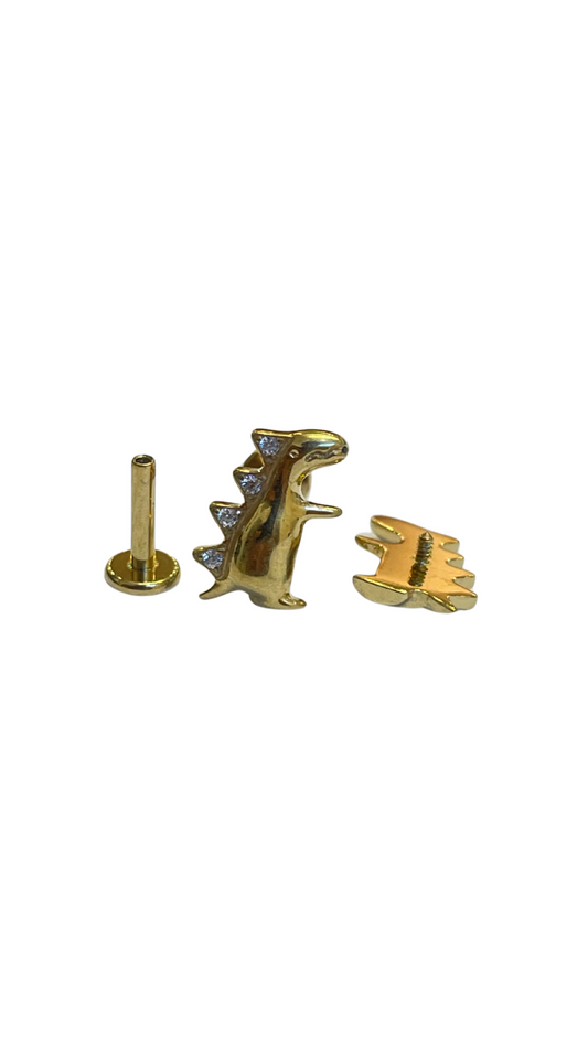 Piercing t-rex de titanio