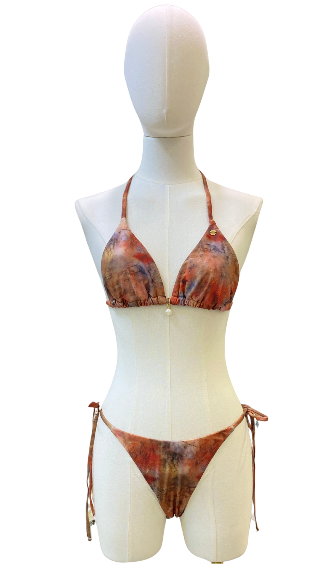 Set bikini tie dye + pareo corto