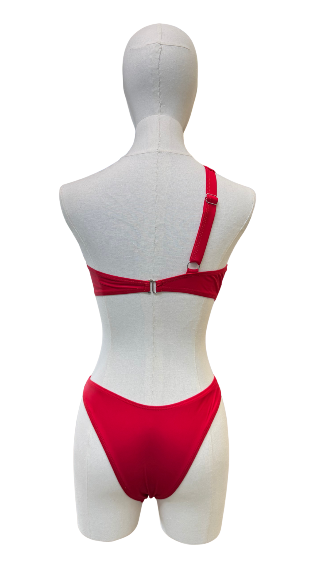 Trikini con espirales dorados de un tirante