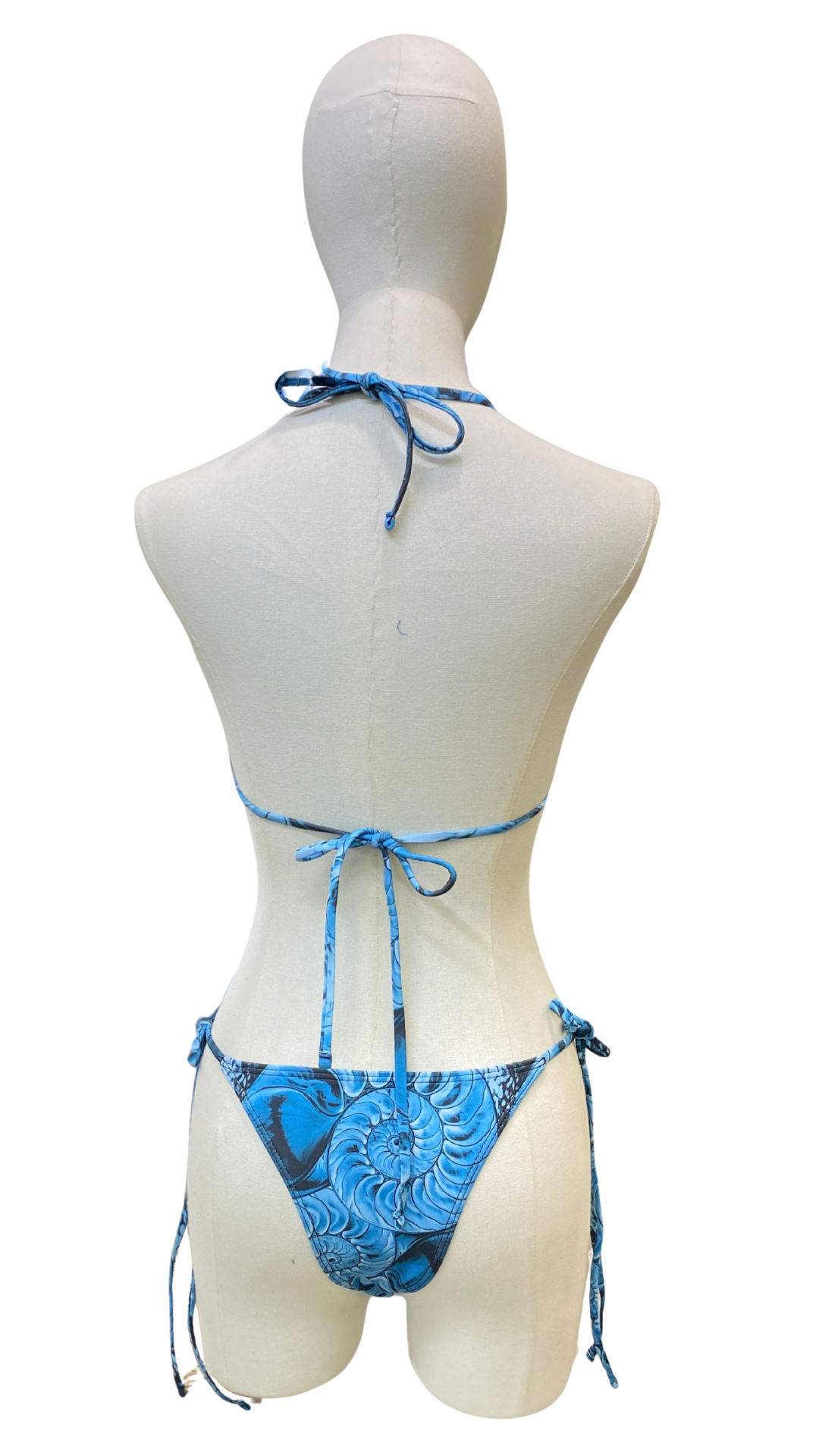 Set bikini completamente ajustable estampado nautilus