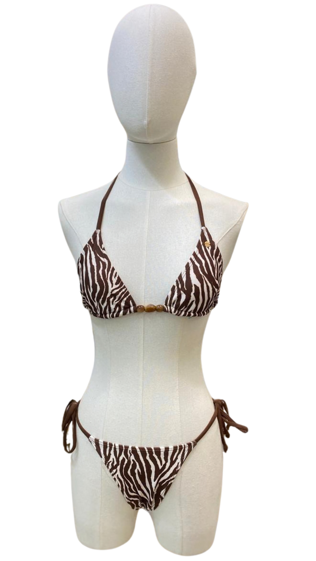 Set bikini zebra completamente ajustable