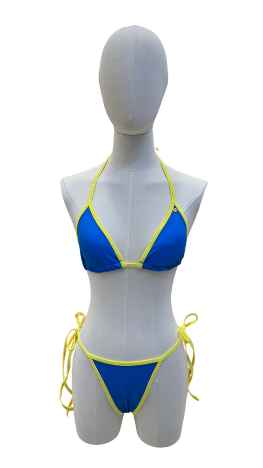 Set bikini bicolor de tanga
