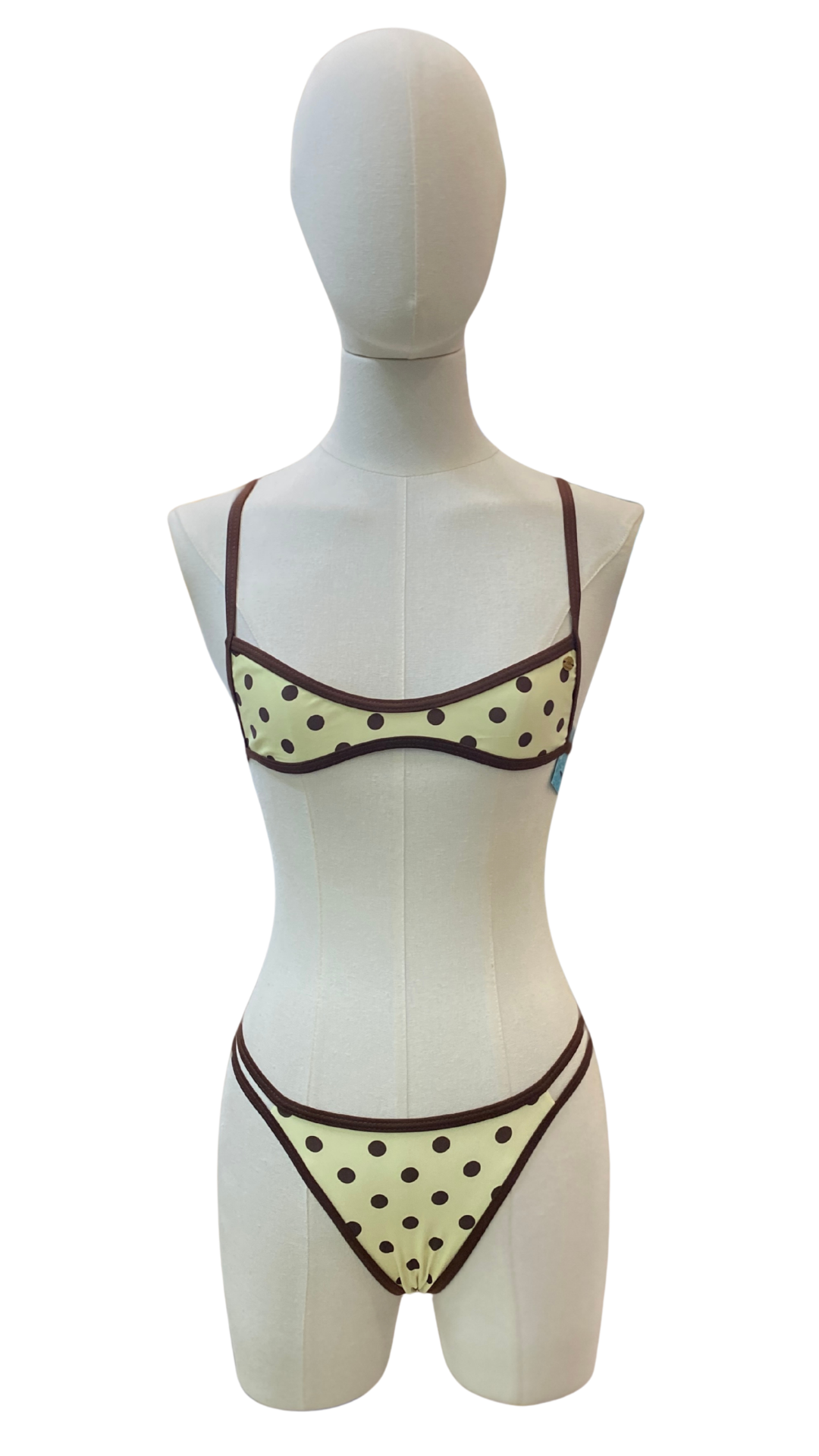Set bikini de top mini polka dots
