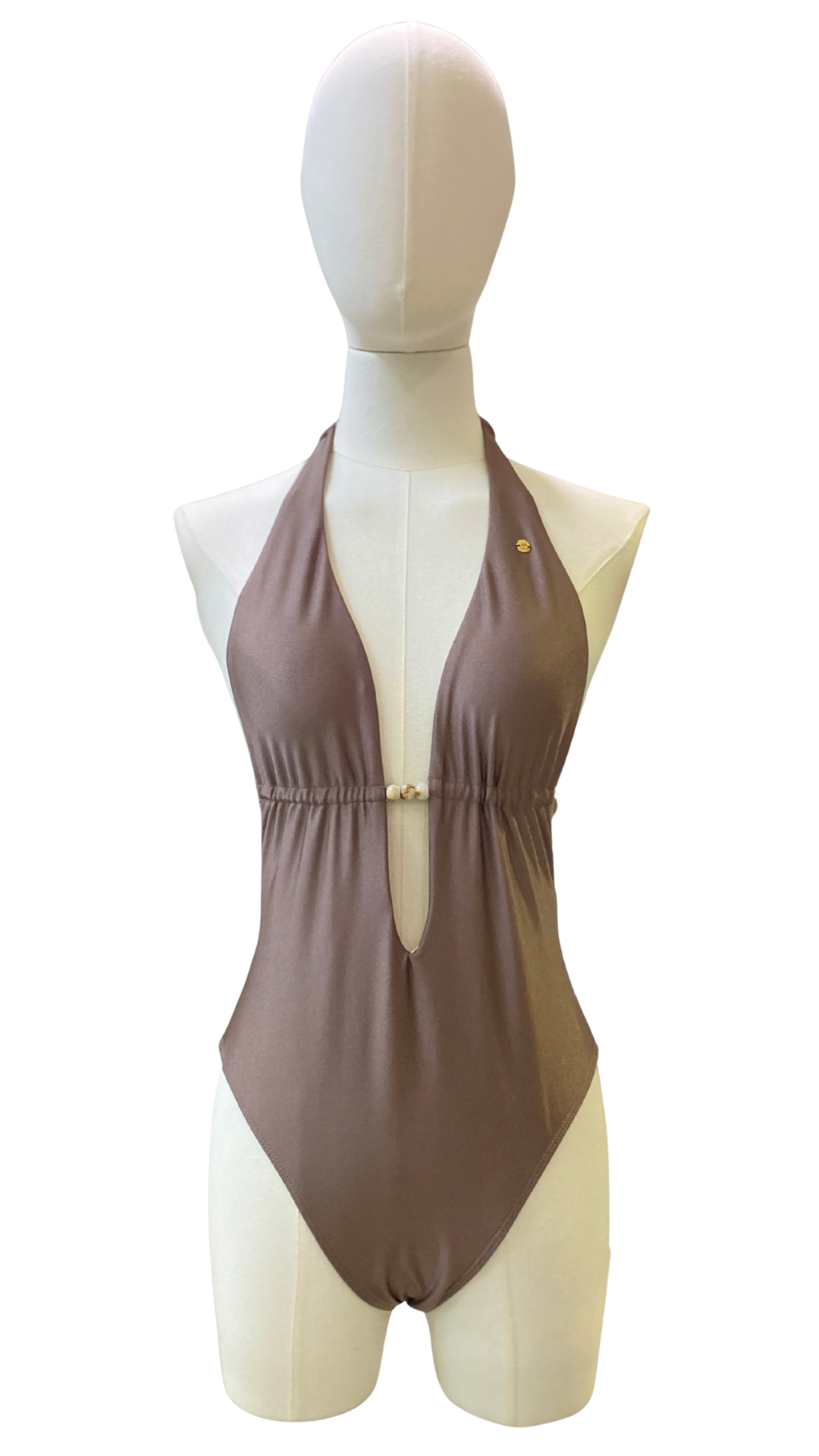 Trikini + pareo corto con lentejuelas