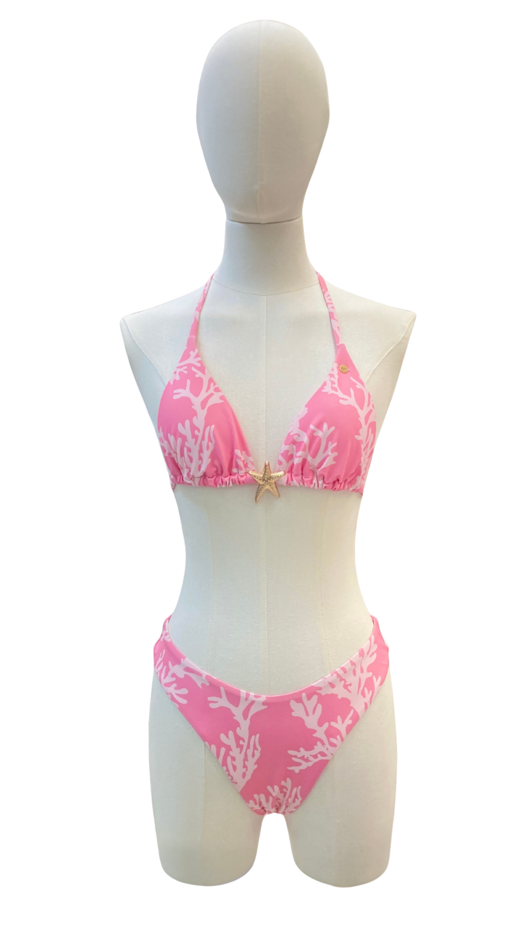 Set bikini Coral con estrella dorada