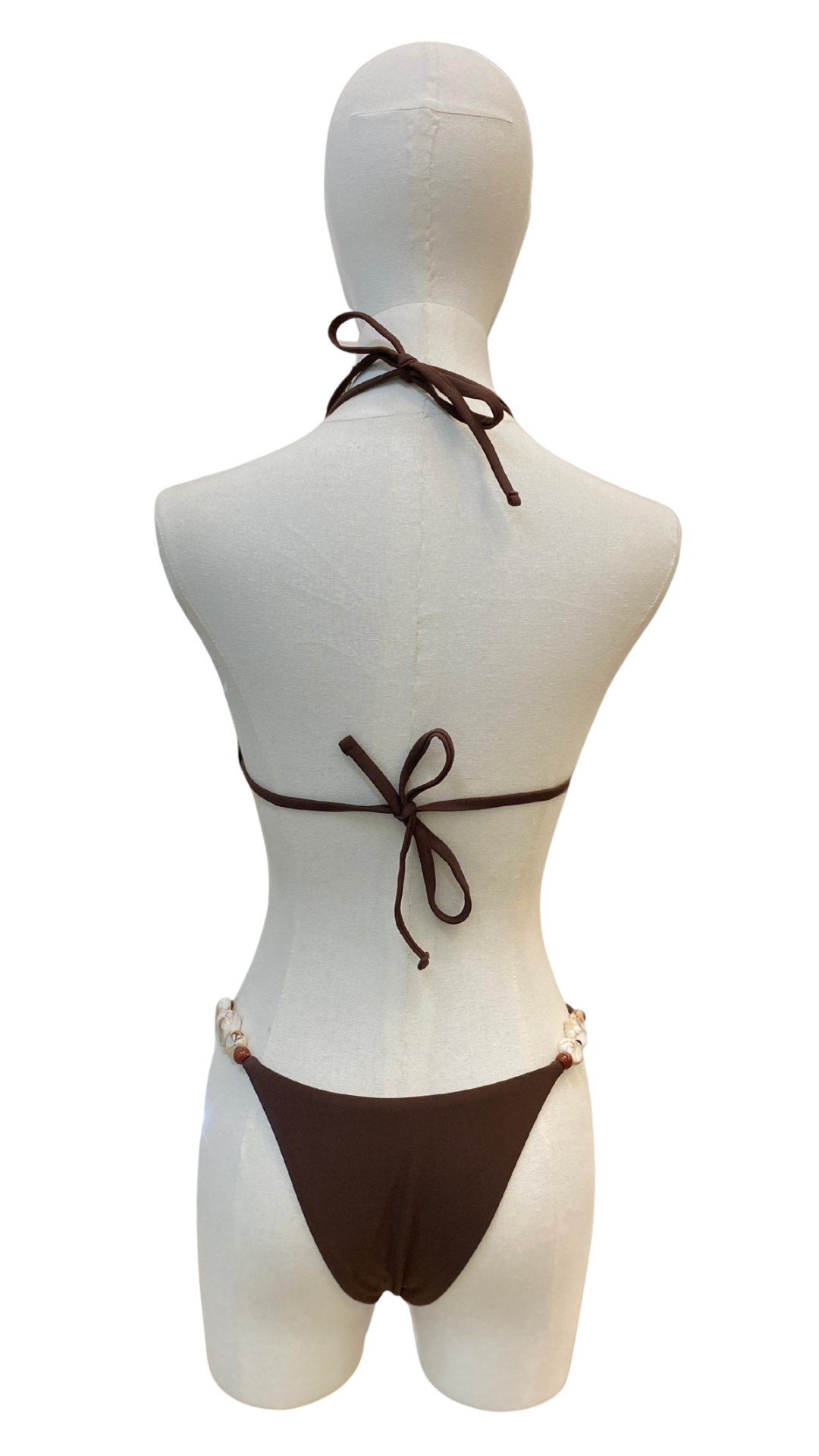 Set bikini de triángulo con cuentas