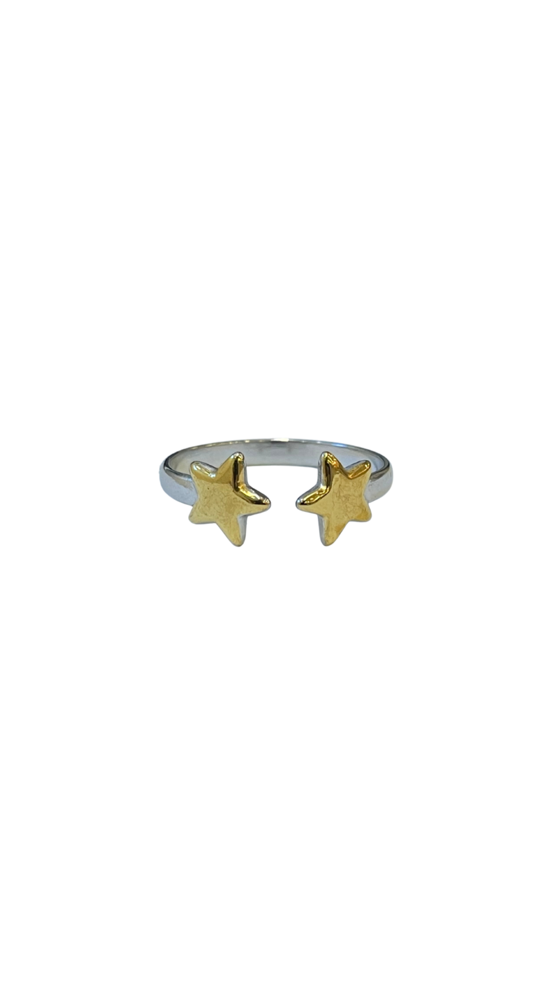 Anillo estrella bicolor