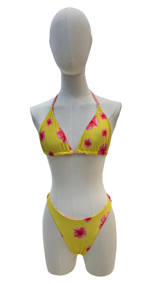 Set bikini DOBLE VISTA tropical y cuadros