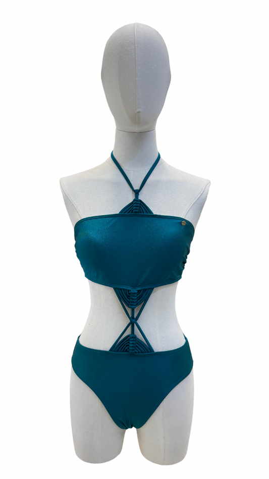 Trikini con detalles tejidos