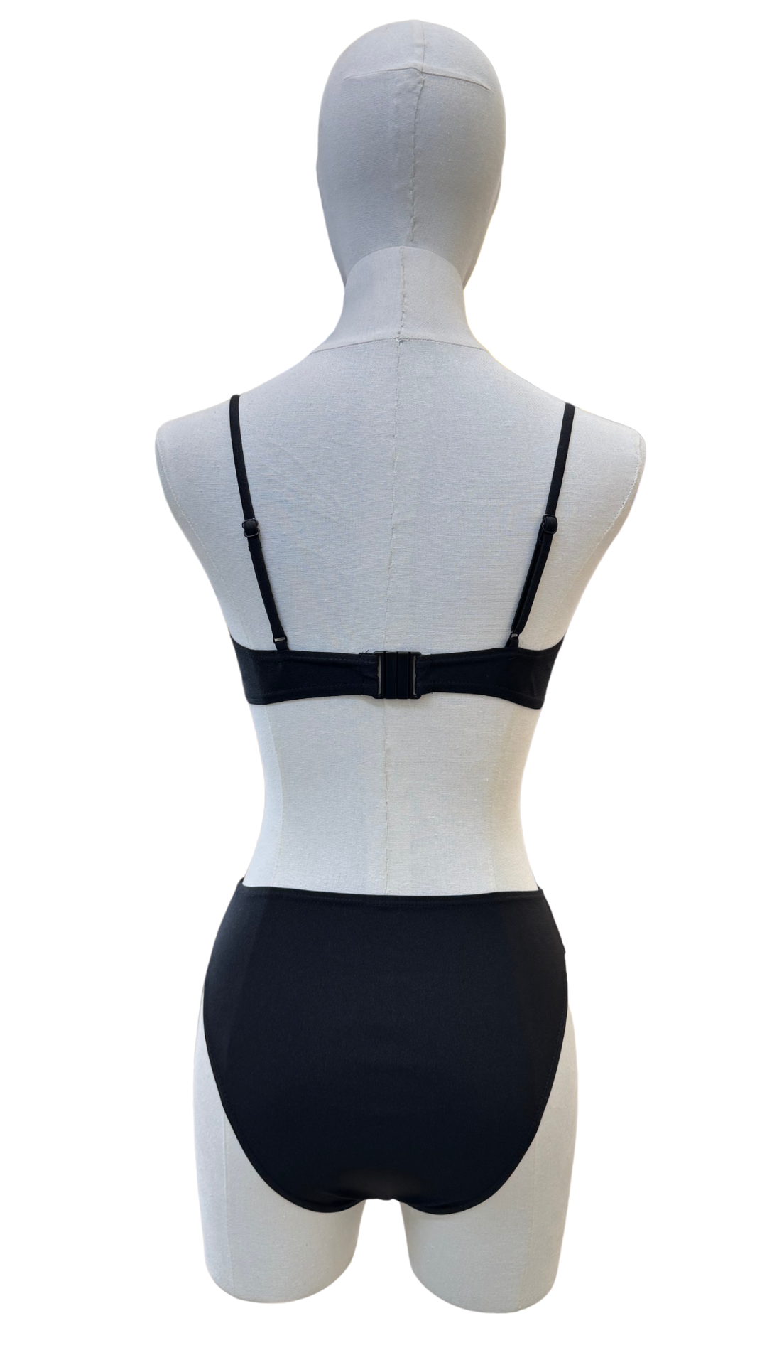 Set bikini de tiro alto con top cruzado