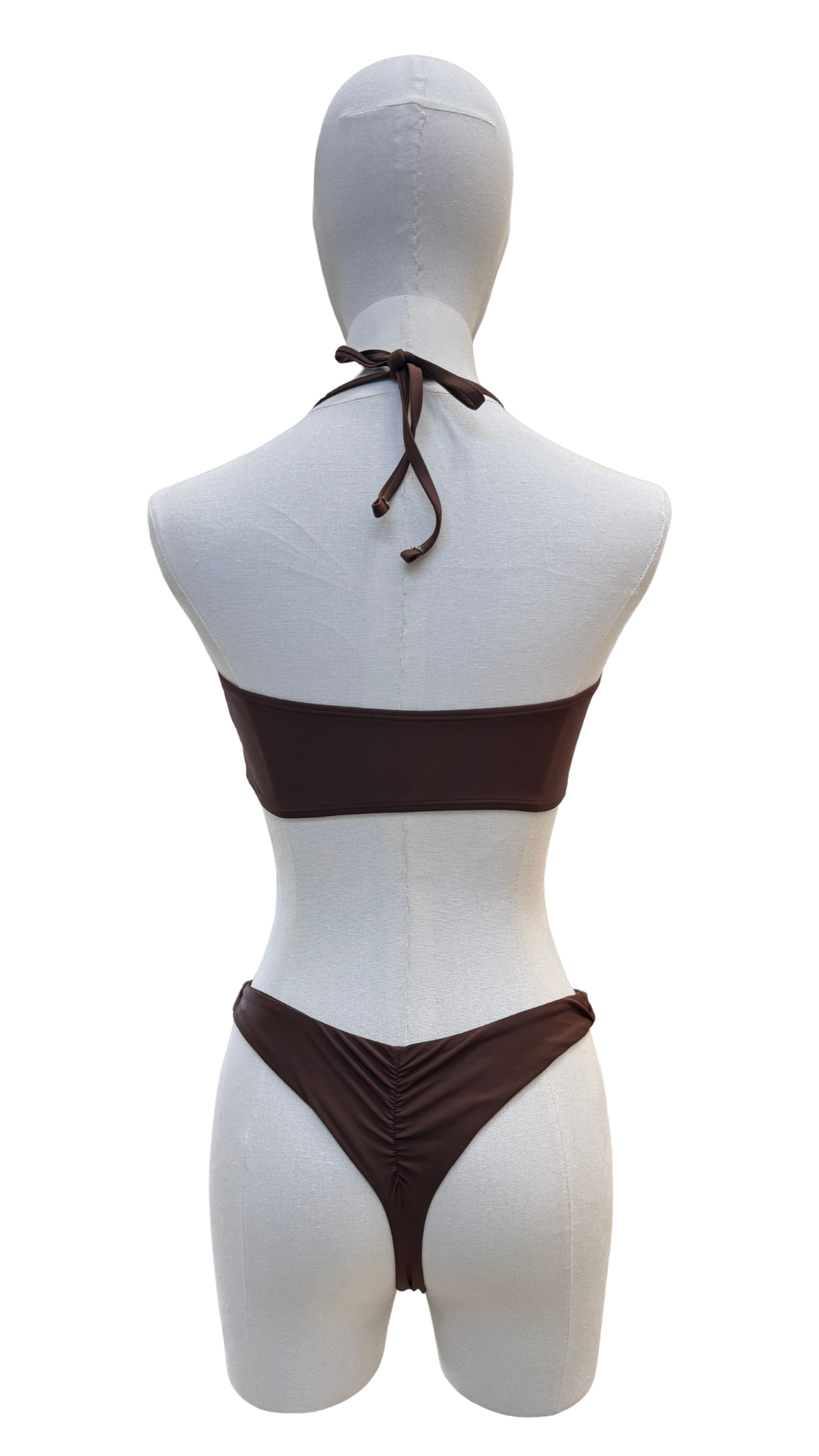 Set bikini strapless con estrella dorada de tanga