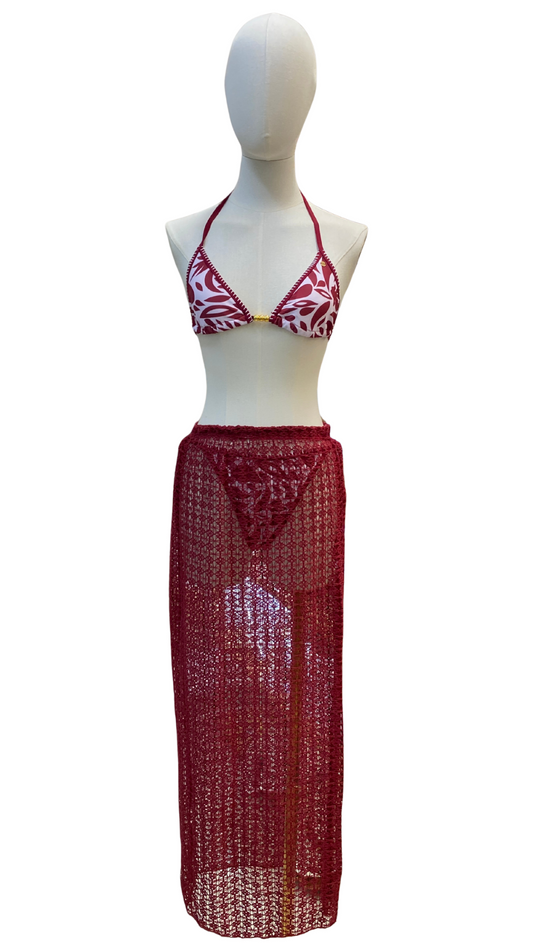 Set bikini completamente ajustable + pareo largo
