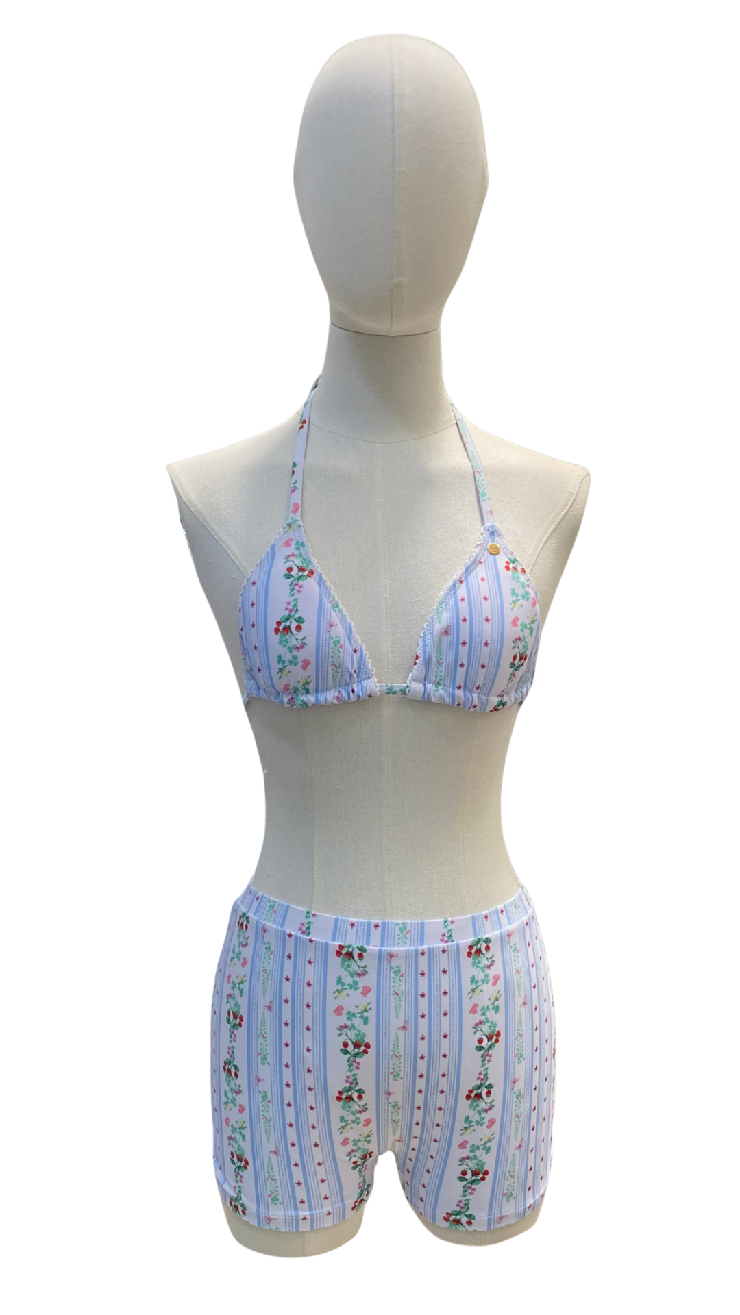 Bikini short con fresas