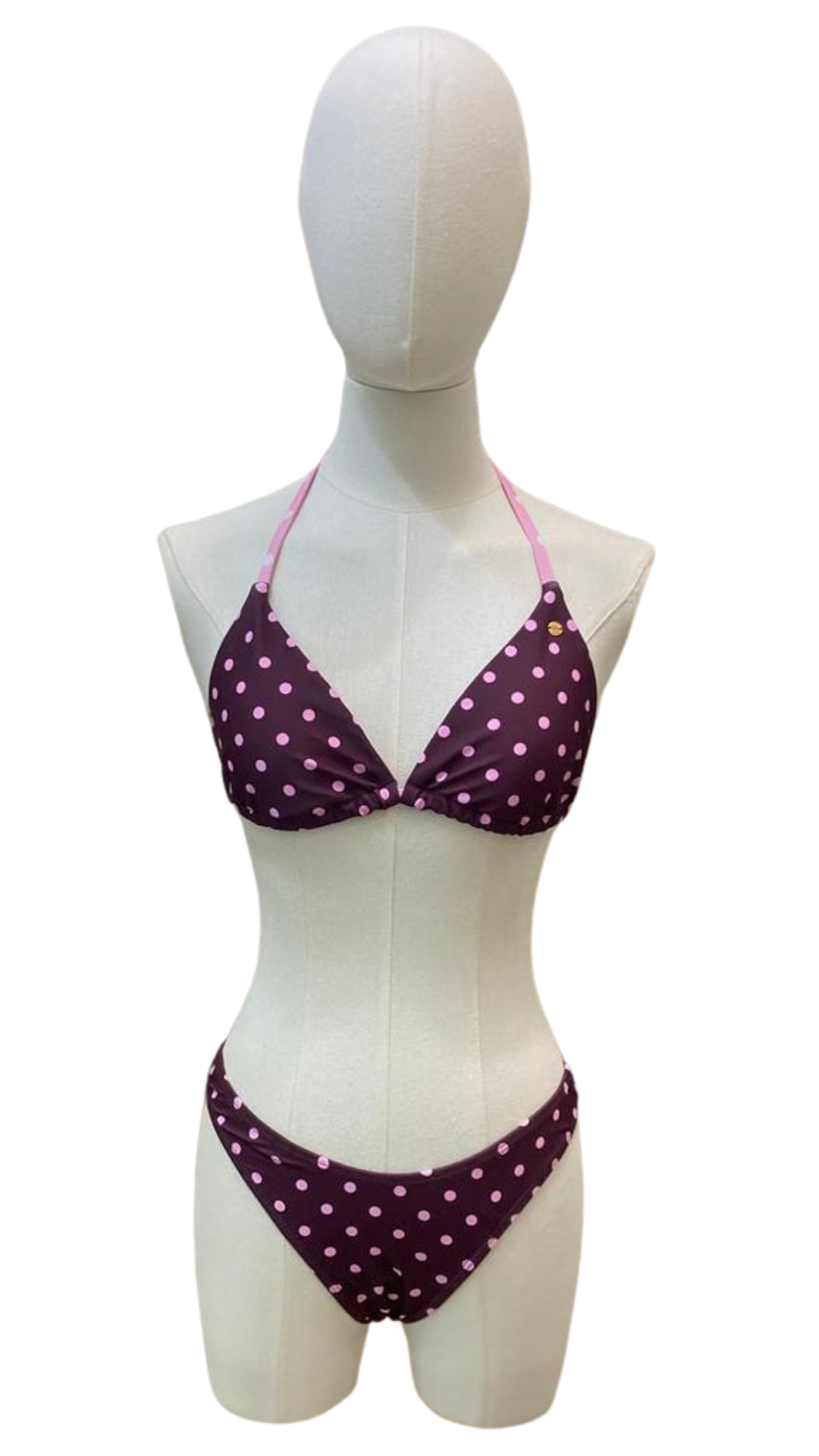 Set bikini polka dots + pareo largo