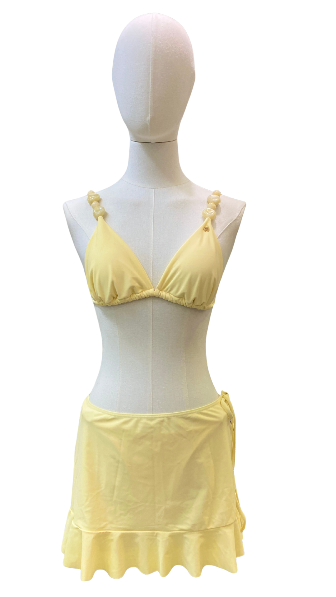 Set bikini de cuentas + pareo corto