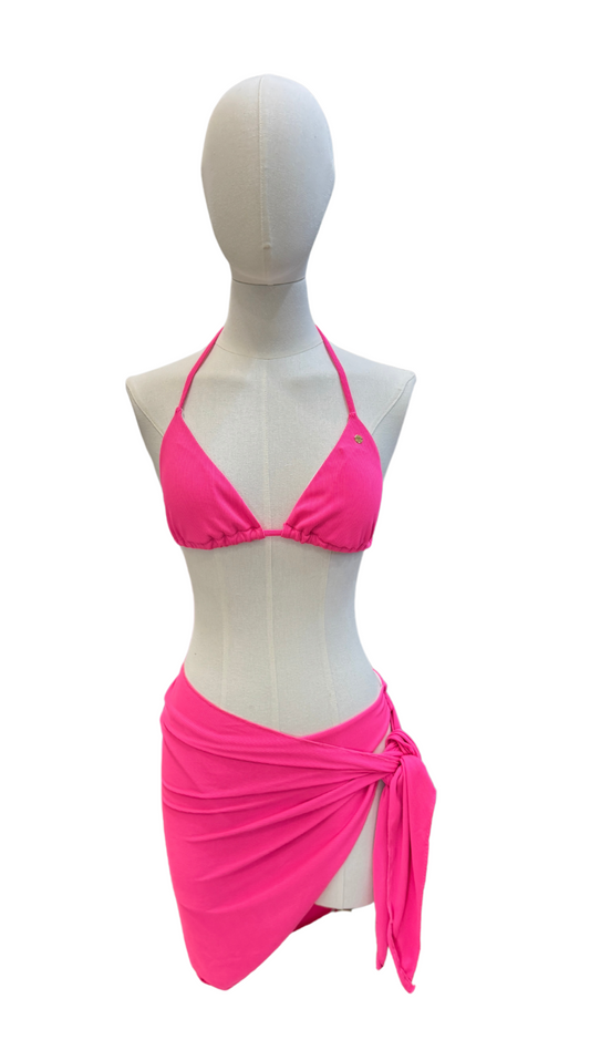 Set bikini con pareo corto
