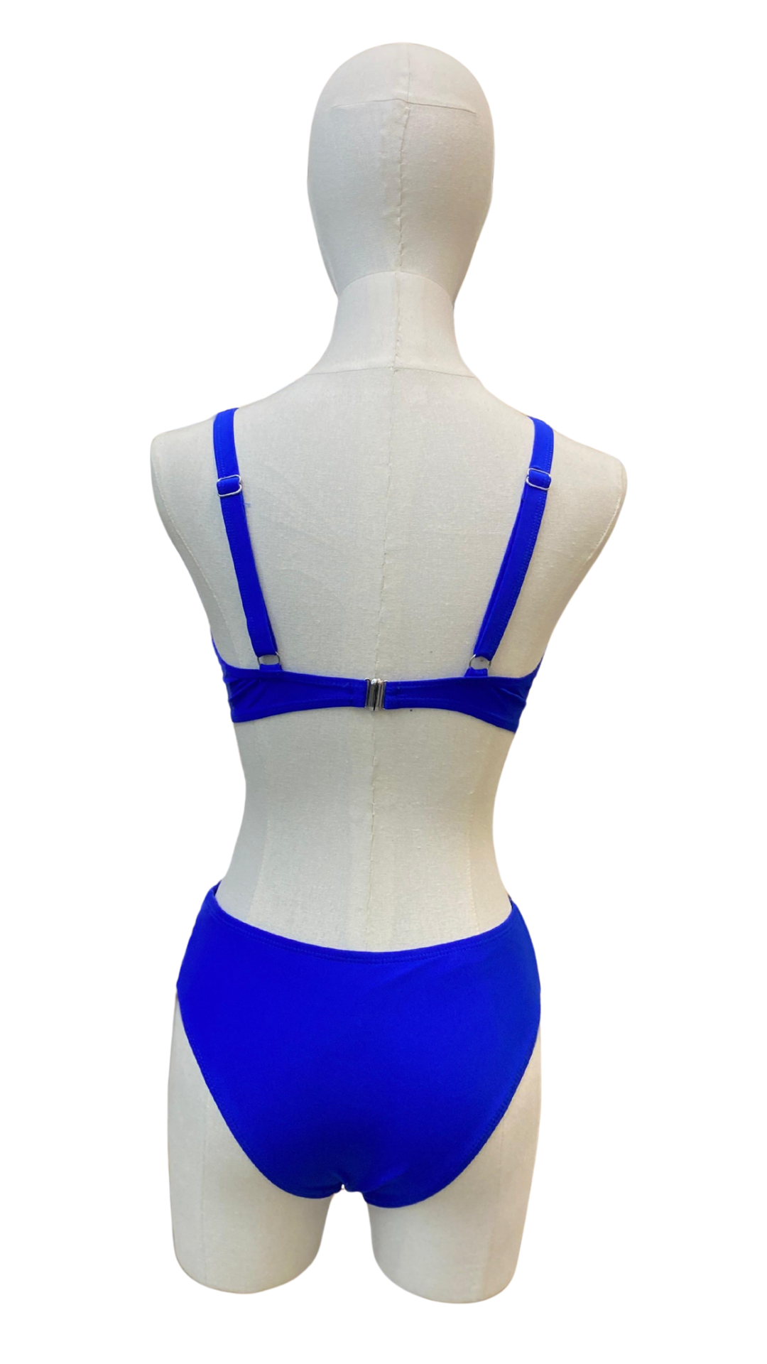 Set bikini de tiro medio, top con nudo