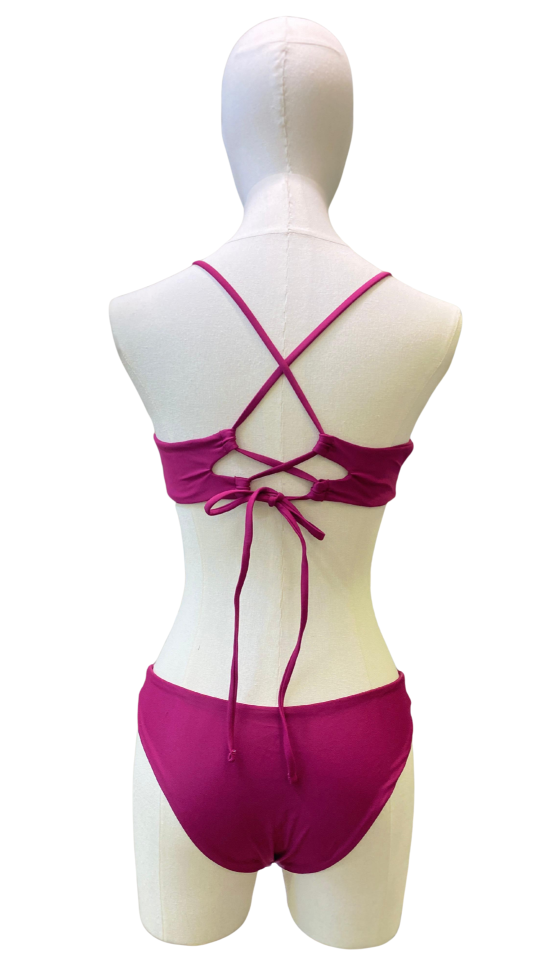 Set bikini con espalda cruzada