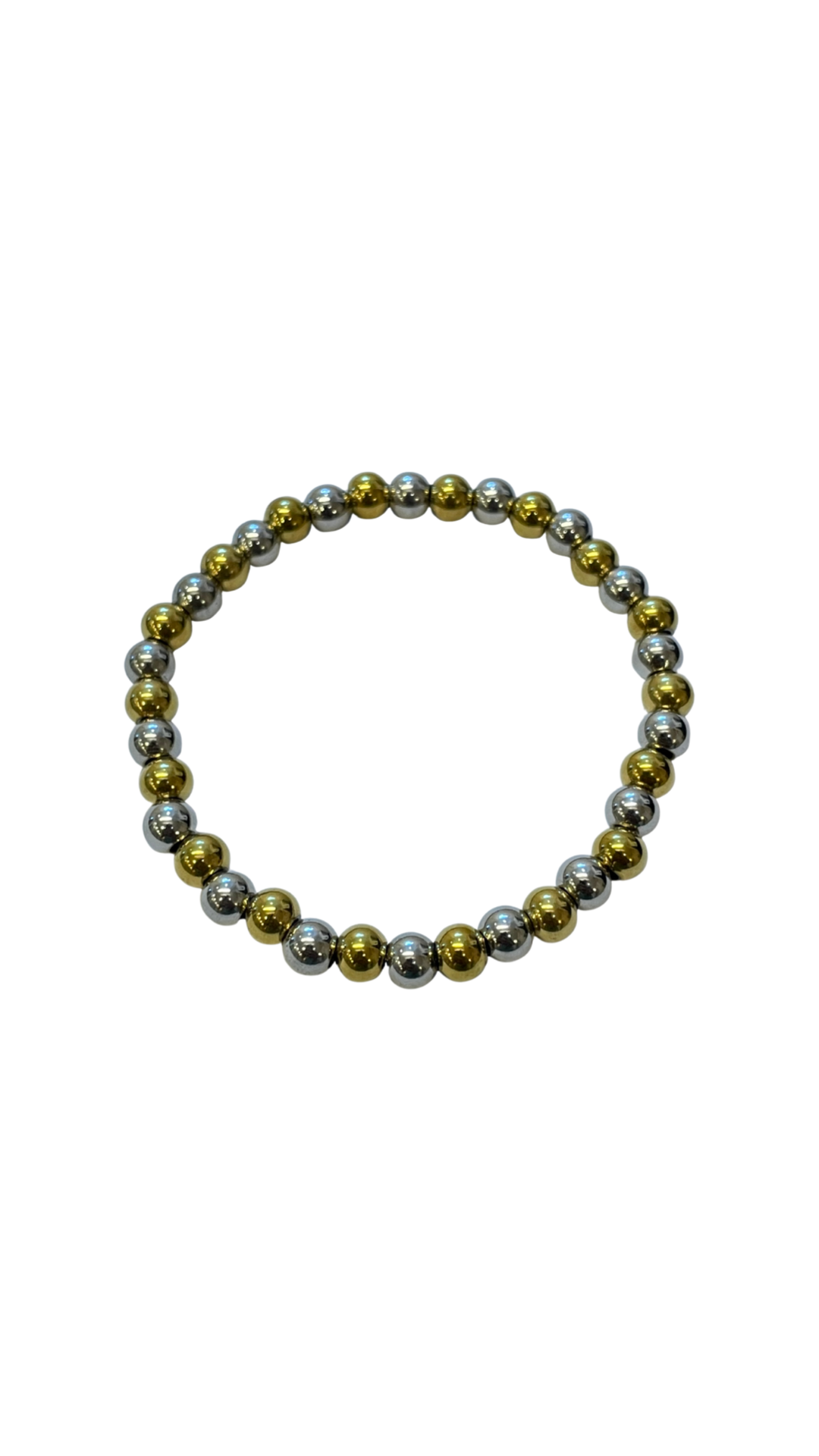 Pulsera perlas bicolor 4mm