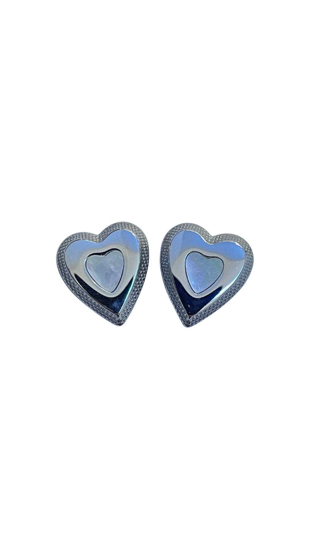 Arete corazón con abulón