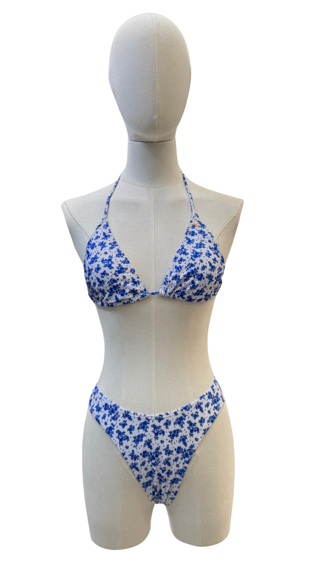 Set bikini estampado de florecitas + pareo corto