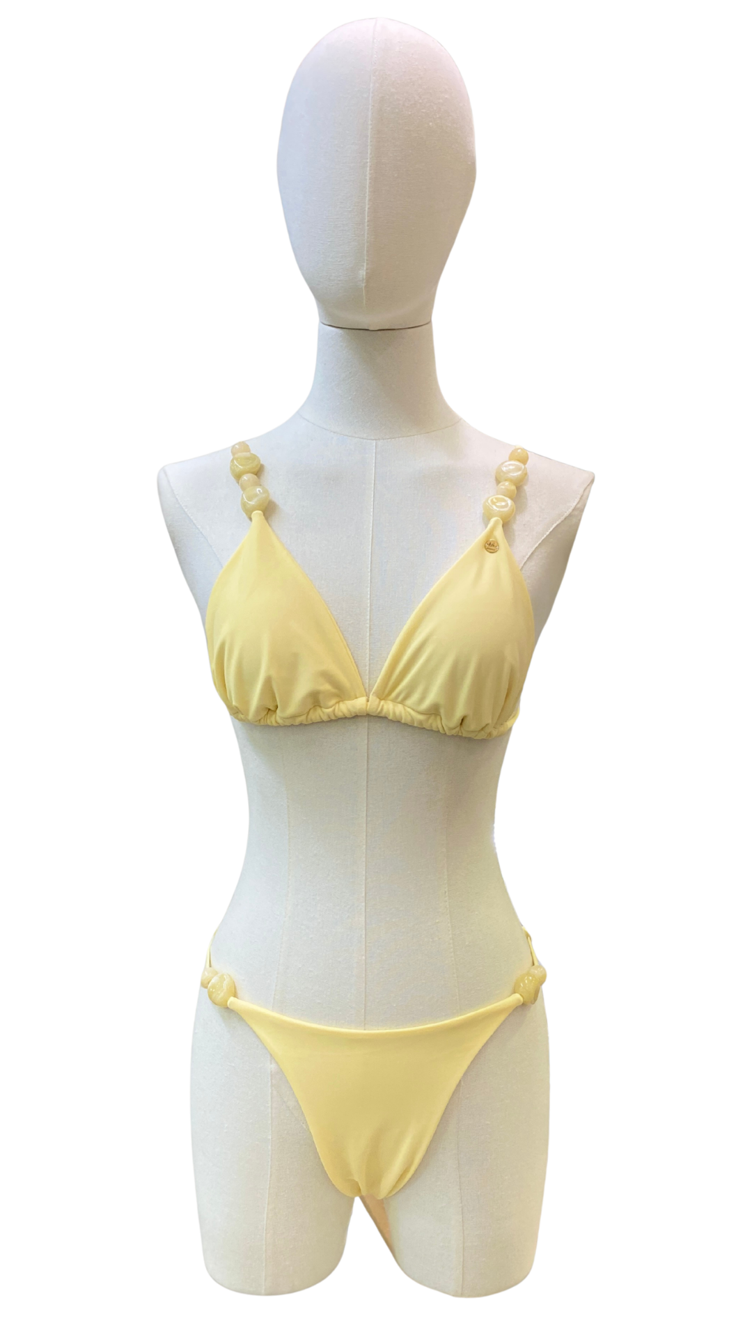 Set bikini de cuentas + pareo corto