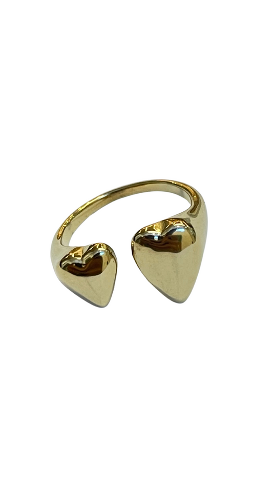 Anillo dos corazones