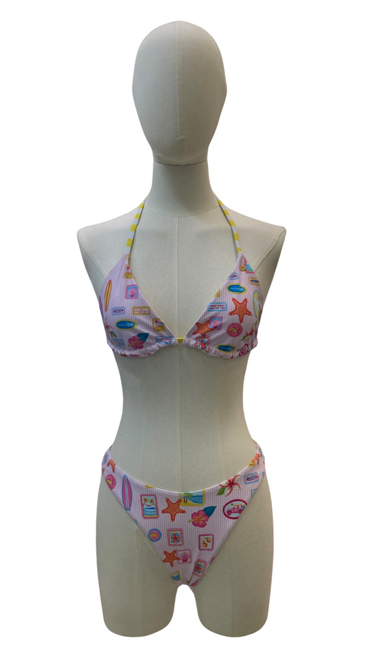 Set bikini doble vista surf life y Rayas