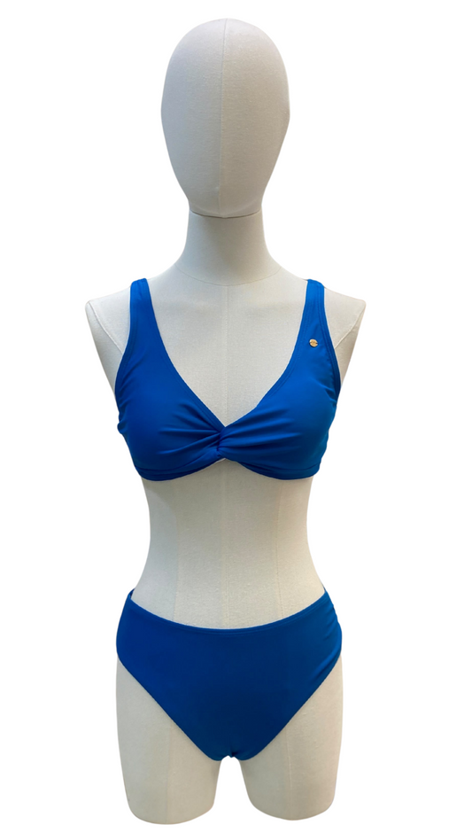 Set bikini de tiro medio de top torcido