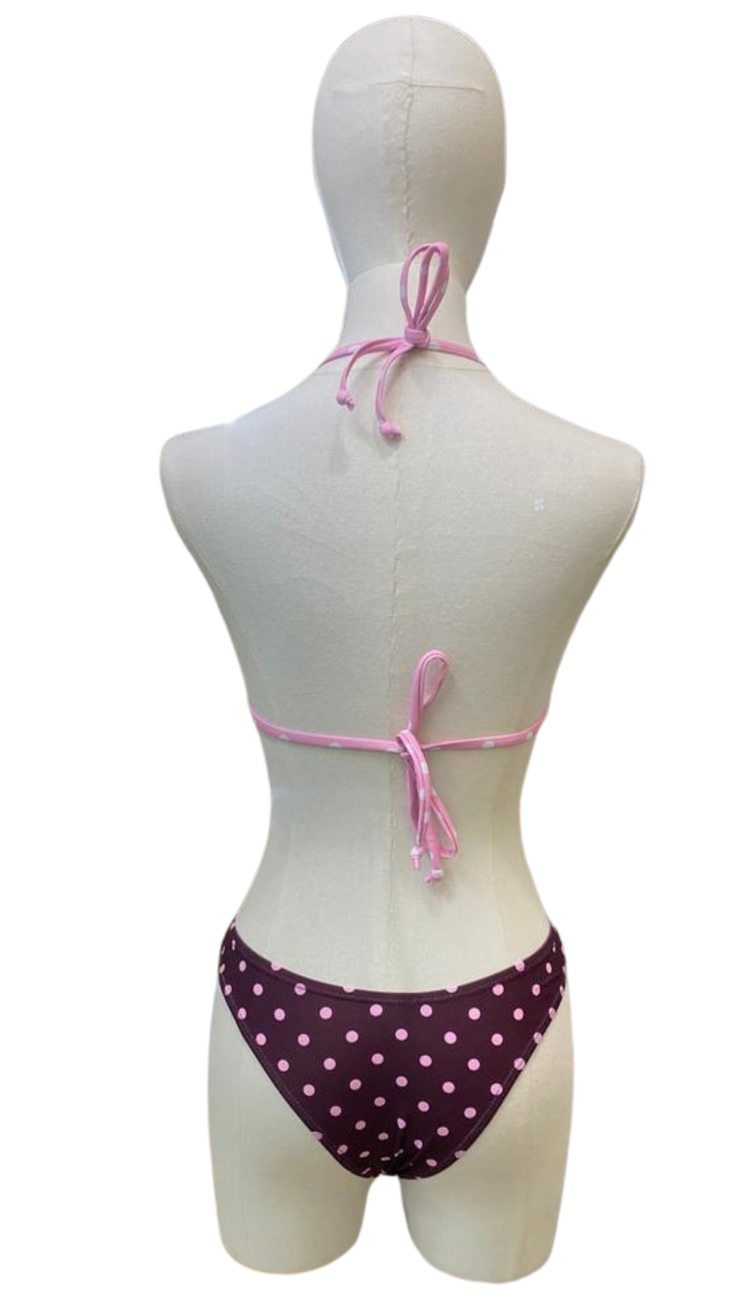 Set bikini polka dots + pareo largo