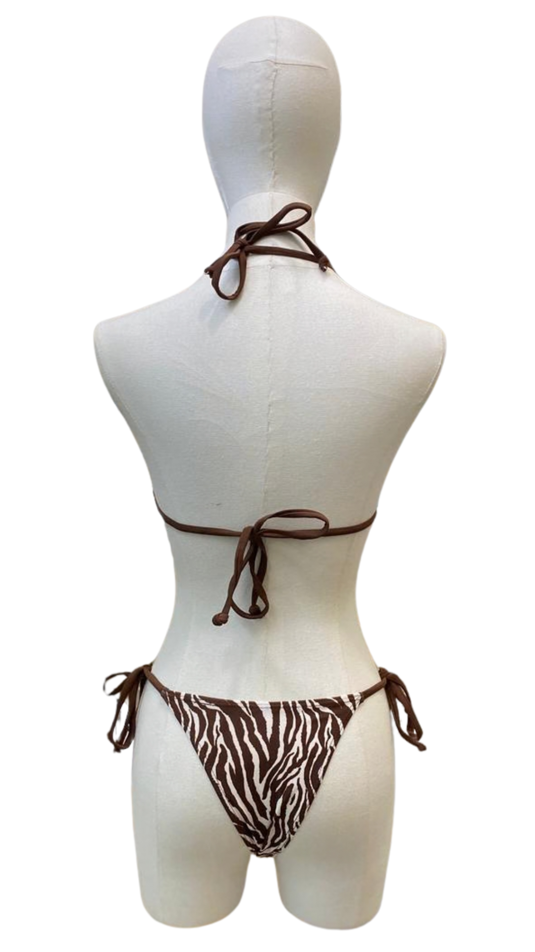 Set bikini zebra completamente ajustable