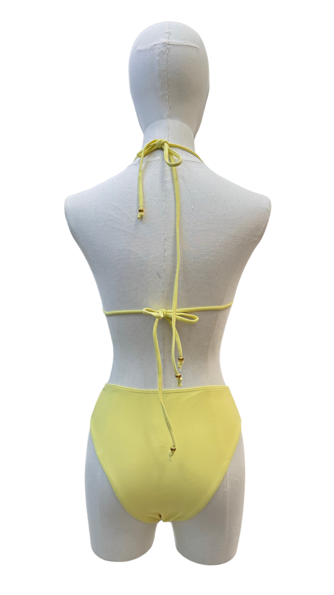 Set bikini tiro medio con nautilus dorado